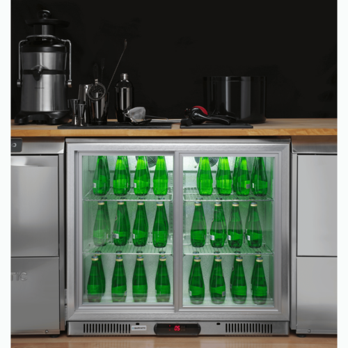Product photo CANDOUR bar cooler 198L with sliding door, 900x520x(H)835mm 2